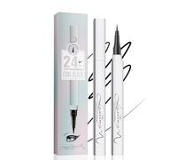 Stylo Eye-Liner Liquide, Traceur Noir Précis Imperméable Séchage Rapide | Longue Tenue, Pointe Pinceau Ultra-Fine Souple, Flux Lisse, Anti-Transfert, Fini Anti-Coulures, Tracé Net, Format Nomade