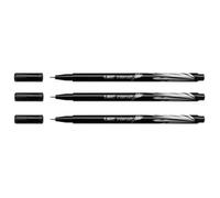 Stylo feutre - BIC - Intensity - Lot de 3 - Pointe ultra fine 0,4mm - Couleur noire