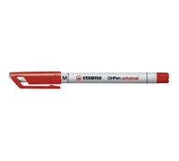 Stylo-feutre effaçable - STABILO - OHPen - 1 mm - Rouge - Encre soluble à l'eau
