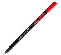 Bic Stylo Feutre Intensity, Baguée Métal, Pointe Ultra Fine 0,4 Mm, Coloris Rouge
