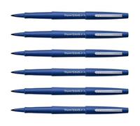 Stylo Feutre - PAPER MATE - Flair Original - Lot de 6 - Pointe Moyenne - Couleur Bleu