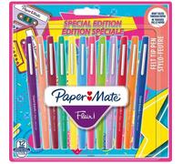 Paper-Mate Stylo feutre Flair RETRO - Pointe M (1,0 mm) - Étui de 12, couleurs assorties