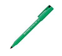 Pentel Stylo feutre à bille R50 – Pointe plastique 0,8 mm, encre noire, corps plastique vert