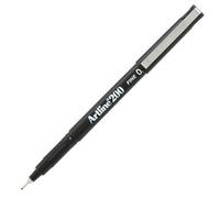 Artline Stylos feutre fins 200 Pointe 0,4 mm Permanent indélébile Noir