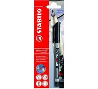 Stylo Feutre Permanent - STABILO - Write-4-all - Pointe Fine - Noir - Encre Résistante