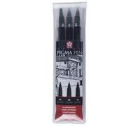 Stylo feutre PIGMA PEN, étui de 3, noir