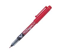 Pilot Pen Stylo-feutre 11636 V-Sign pointe moyenne 0,6 mm fibre polyester encre intense Rouge