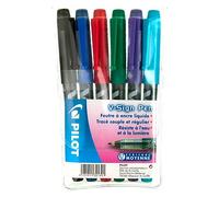 Stylo feutre Pilot V-Sign Pen couleurs assorties 2 mm - Pochette de 6