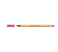 Stylo-Feutre - POINT 88 - Rose FLUO - Pointe Fine 0 4 mm - Longueur d'écriture 1000 m - Hexagonal