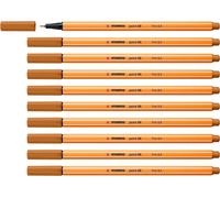 Stylo Feutre Pointe Fine Point 88-Lot X 10 Stylos Feutre-Marron Clair (88/89)