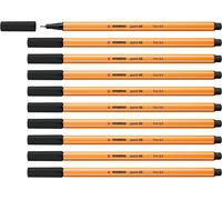 Stylo Feutre Pointe Fine Point 88-Lot X 10 Stylos Feutres-Noir (88/46)