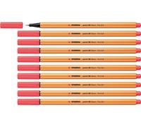 Stylo Feutre Pointe Fine Point 88 - Lot X 10 Stylos Feutres - Rouge Fluo (88/040)