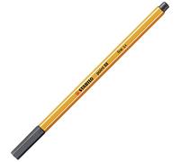 Stylo feutre pointe fine - STABILO point 88 - 1 stylo-feutre - gris très foncé