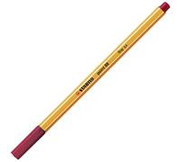 Stylo feutre pointe fine - STABILO point 88 - 1 stylo-feutre - rouge foncé
