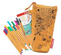 Stylo feutre pointe fine - STABILO Point 88 - Trousse en papier-tissu x 20 stylos feutres - coloris assortis