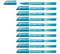 Stylo feutre pointe fine - STABILO SENSOR - Lot de 10 stylos-feutres - pointe 0,3 mm - Turquoise
