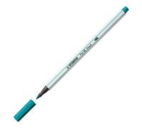 Stylo feutre premium avec pointe pinceau pour une épaisseur de trait variable - STABILO Pen 68 brush - stylo individuel - bleu turquoise
