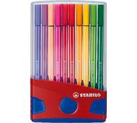 Stylo feutre premium - STABILO Pen 68 - ColorParade - paquet de 20 - avec 20 couleurs différentes
