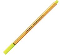 Stylo feutre - STABILO - 88 - Jaune néon - Pointe fine - Largeur de tracé 0,4 mm