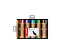 Stylo-Feutre - STABILO - POINT 88 - Coffret de 25 - Pointe Fine 0,4 mm - 30 Couleurs Assorties