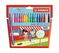 Stylo feutre Stabilo Power couleurs assorties - Pochette de 18