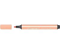 Stylo feutre triangulaire à ressort - STABILO Trio Scribbi - Stylo simple - abricot