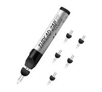 Stylo Fil Brûlant avec 5 Embouts Rechange, Fournitures Industrielles Gravure Portatives, Outil Finition pour Fabrication Bijoux, Couture, Découpe, Sculpture Sur Cire, Soudure et Fonte Perles DIY