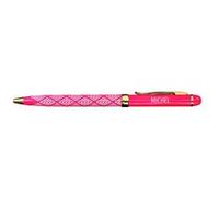 Stylo fin en métal laqué rouge - Michel G