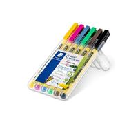 Staedtler Feutres fins Noris 307 SB6 - Lot de 6 - Boîtier en plastique 97% recyclé (ISO 14021)