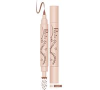 Stylo Freckles & Eyeliner 2-en-1 - Taches de rousseur irrégulières naturelles à 6 points, Pointe Eponge Précise, Tenue 24h et résistant à l'eau, Parfait Maquillage Quotidien & Festival - 1.0 Clair