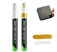 Stylo funéraire blanc doré résistant aux intempéries et imperméable | Séchage rapide, pour rafraîchir les inscriptions tombales décolorées, stylos de peinture pour peinture, pierres