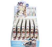 Stylo Gel À Impact Genshin, 36 Stylos/Boîte, Dessin Animé, Diluc Kazuha Albedo Arataki Itto, Fournitures De Papeterie, Cadeau, 0.5mm