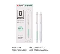 Stylo Gel À Prise Coussin D'air, 0.5mm, Recharge D'encre Super Confortable, Noir, Bleu, Rouge, Stylos Scolaires Pour L'écriture, 10 Pièces/Lot