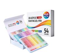 Stylo Gel Acrylique 3D, Pointe Lisse Rétractable De 1,0 Mm, 1 Ensemble, Ensemble De Stylos De Peinture Gel, Marqueurs De Dessin Sur Tissu, Utilisation Polyvalente, Pour L'artisanat À La Maison, L'écol
