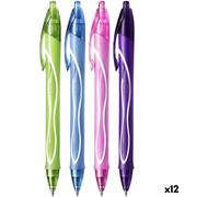 Stylo gel Bic Gel-Ocity Quick Dry 4 Colours 0,3 mm 12 pièces