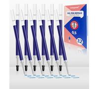 Stylo Gel Bleu 0,5mm - Compatible Avec Legami Lovely Friends & Pilot G2-05 - Lot De 12 - Encre Non Effaçable