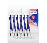 Stylo gel bleu 0,5mm - Compatible avec Legami Lovely Friends & Pilot G2-05 - Lot de 12 - Encre non effaçable
