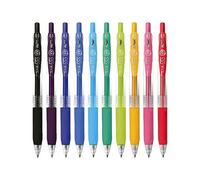 Stylo Gel Coloré Avec Pince À Bille, 0.5mm, 5 Couleurs, Technologie D'encre Sèche À Grande Vitesse, Notes Autocollantes Originales