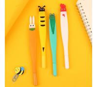 Stylo Gel D'écriture, 2 Pièces, Mignon, Animal De Mode, Étudiant, Dessin Animé, Fournitures Scolaires Et De Bureau, Papeterie Cadeau 002