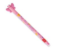LEGAMI Butterfly - Stylo gel effaçable à bille à l'extrémité pour enlever l'encre sans abîmer la feuille - Encre rose sensible à la température - Pointe de 0,7 mm de diamètre
