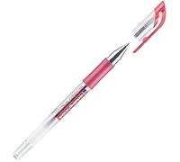 Stylo Gel Encre Rouge Edding 2185 - Lot De 10 Stylos - Pointe Fine, Grip Caoutchouc Antidérapant