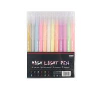 Stylo Gel Fluorescent 12 Couleurs, Recharge 2021mm, Surligneur, 0.5mm, Dessin Artistique, Journal Intime, Papeterie Fournitures Scolaires, Nouveau