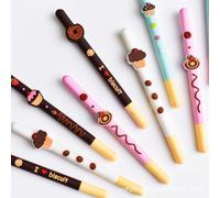 Stylo Gel Fruit Chocolat Créatif 0.5mm, 40 Pièces/Lot, Mignon Stylo À Encre Noire Pour Signature, Fournitures Scolaires Et De Bureau Pour Écriture, Cadeau Promotionnel