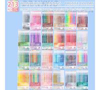 Stylo gel Morandi Languo 207/45/9 couleurs, 0,6 mm, pour journal, scrapbooking, peinture, bricolage, ensemble de stylos gel, marqueurs de dessin, fournitures scolaires Warm yellow