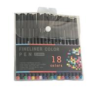 Stylo gel multicolore de couleurs assorties pour journal, dessin coloré, pointe d'aiguille de 0,4 mm pour écrire, journal, notes, planificateur