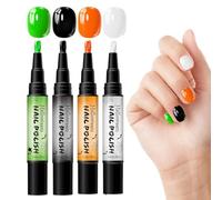 Stylo Gel Ongles 4 Pièces Nail Design Halloween DIY