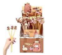 Stylo gel pour écrire, stylos anti-stress Capybara 0,5 mm | matériel scolaire pour bureau enfants, cadeau classe filles, maison