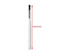 Stylo Gel Professionnel À Petite Tête Ronde,1 Pièce,Anciers Blanc,Bouche Plate,Aide Légère,Pinceau À Colle Arc-En-Ciel - Type Onesize