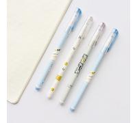 Stylo Gel Rollerball À Encre Bleue 0.5mm, 3 Pièces/Lot, Kawaii, Amour Est Dans Le C¿Ur, Papeterie D'écriture, Fournitures Scolaires Et De Bureau