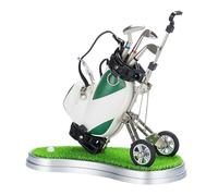 Stylo Golf Set - Sac Miniature Porte-Stylos Clubs, Chariot Bureau Accessoire, Fourniture Pratique Créative Décoration, Gadget Cadeau Élégant Amusant, Ensemble Jouet Bureau Collection | Idée S